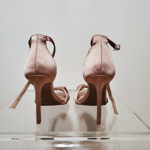 Max Studio Rorima2 Nude Blush Bow Ankle Strap Heel - Picture 4 of 5